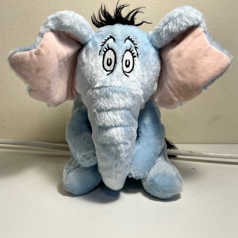 Kohl's Cares 12" Horton Hears a Who Plush Blue Elephant Dr. Seuss Soft Toy 2024